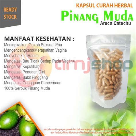 Jual Kapsul Curah Herbal Pinang Muda Kapsul Herbal Keputihan Shopee