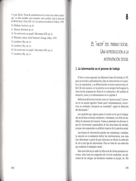 Pdf Metodologia De La Intervención En Trabajo Social Cristina De