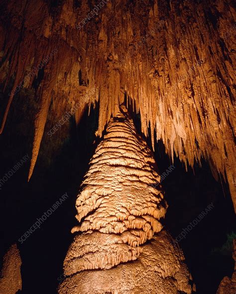 Stalactites And Limestone Pillar Stock Image E5820041 Science