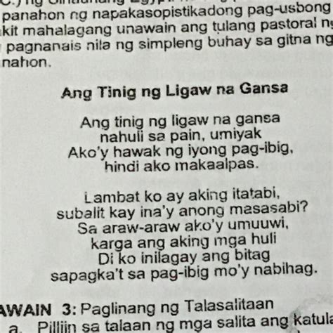 2 Ano Ang Pang Araw Araw Na Gawain Ng Nagsasalita Sa Tula 3 Bakit