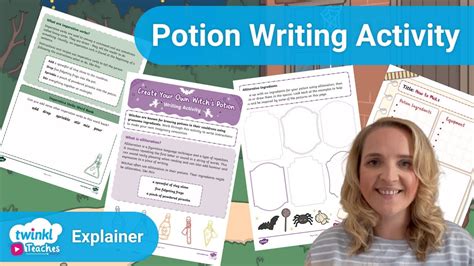 Witchs Potion Writing Activity Youtube