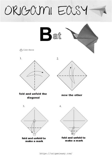 Animals ⭐ How to make an origami bat? - Origami Easy