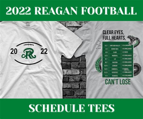 2022 Football Schedule Shirts Are Now Available Rattler Sports