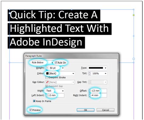 How To Highlight Text In InDesign Envato Tuts