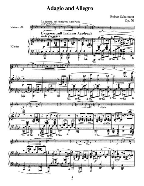 Adagio And Allegro Op70 Schumann Robert Imslp Free Sheet Music