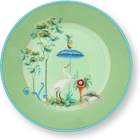 Pip Studio Jolie Green Ontbijtbord Cm Groen Bloemen Bol