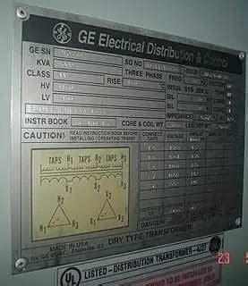 1000 KVA 4160 Primary 2400 Secondary General Electric Dry Type Step