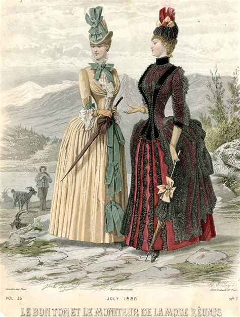 Le Bon Ton et le Moniteur de la Mode Réunis 1886 Victorian fashion