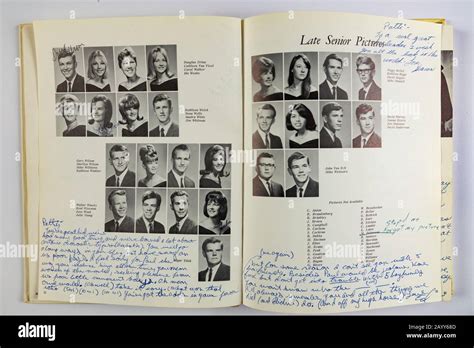 1967 High School Yearbook, USA Stock Photo - Alamy