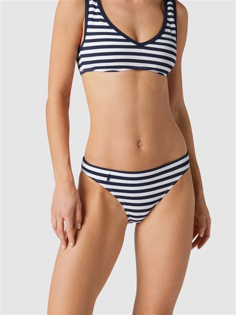 Kup Online Polo Ralph Lauren Figi Bikini Z Wzorem W Paski Granatowy
