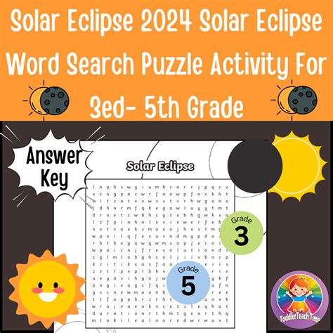 Solar Eclipse 2024 Solar Eclipse Word Search Puzzle Activity For 3ed 5th Grade Made By Teachers