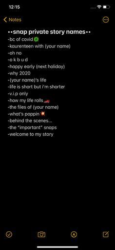 59 Private Story Names Ideas Snapchat Names Names For Snapchat