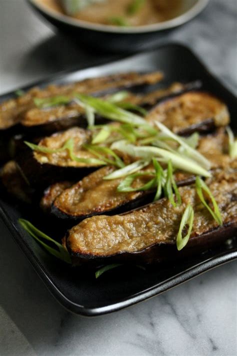 Japanese Miso Eggplant Recipe with Ginger Glaze | Easy Vegetarian