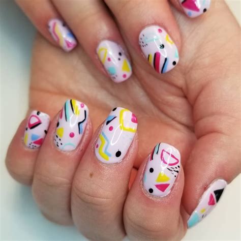 1 Love How This 80s Inspired Mani Turned Out Redditlaqueristas