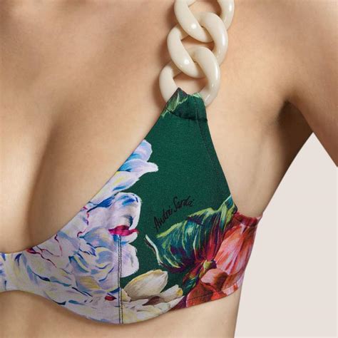 Bikini En Flores Con Aro Sin Relleno Unas Andres Sarda Con Descuento