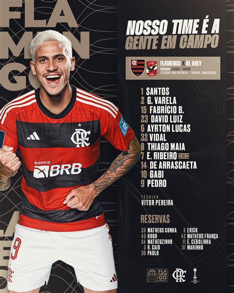 Saiu Com Vidal E Varela Titulares Flamengo Divulga Escalação Para