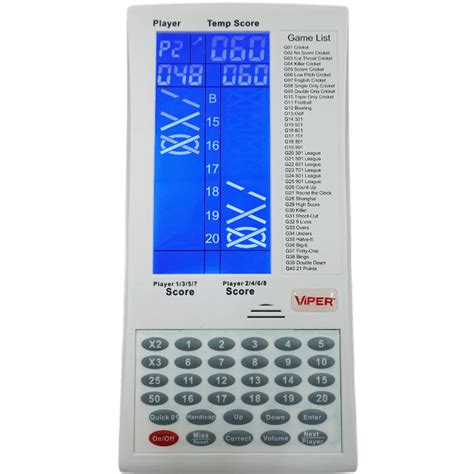 Proscore Digital Dart Scorer White - TheDartShop.com