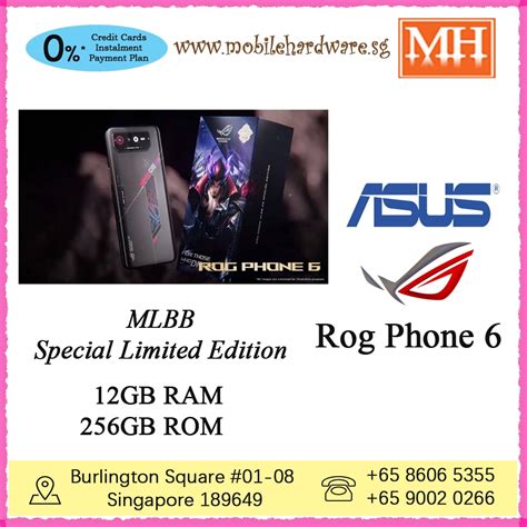 Official Global Asus Rog Phone Mobile Legends Bang Bang Mlbb