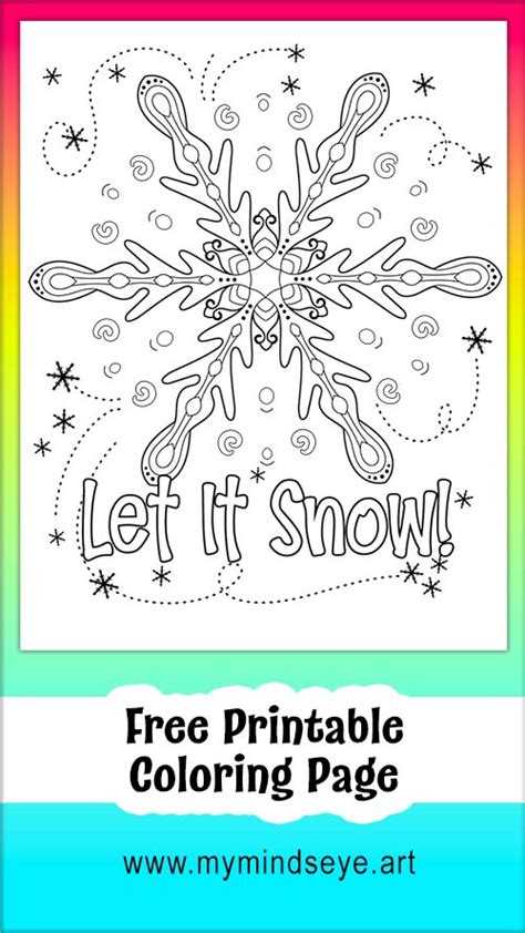 Let It Snow Coloring Page C0013