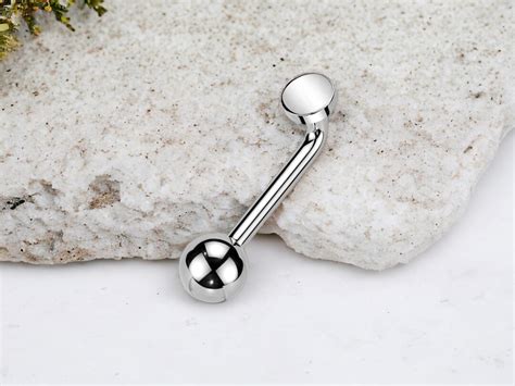 titanium internally threaded christina piercing  bent flat top female