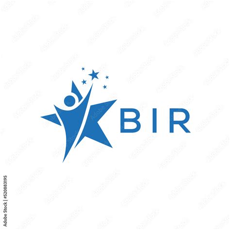 BIR Letter logo white background .BIR Business finance logo design vector image in illustrator ...