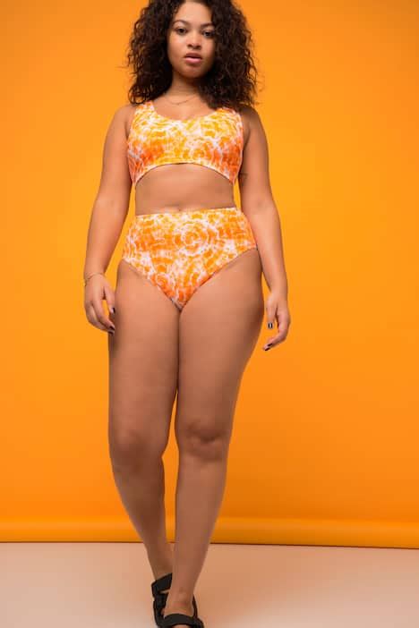 Tie Dye High Waisted Bikini Bottoms Clementine Ulla Popken
