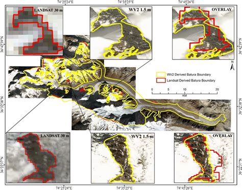 Comparison Of Manually Derived Batura Glacier Outlines From The WV2 And