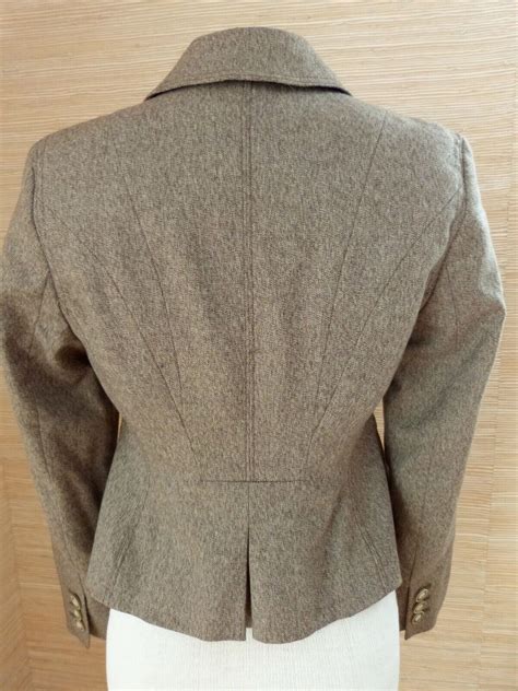 Larry Levine Signature Fitted 1 Button Blazer Jacket Gem