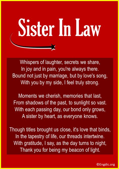 10 Of The Best Poems About Sister In Law Engdic