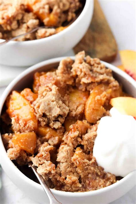 Vegan Peach Cobbler Allianna S Kitchen