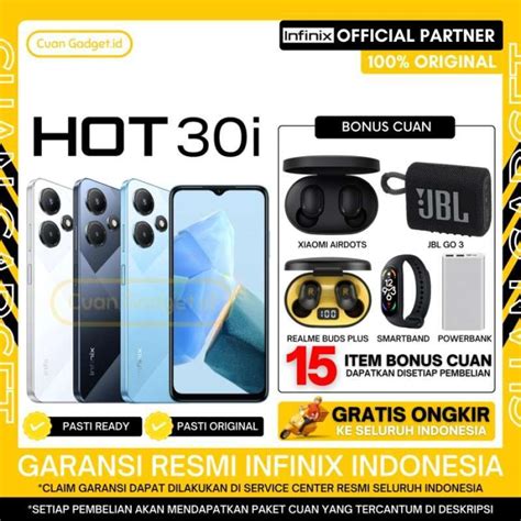 Promo INFINIX HOT 30i 8 128 INFINIX HOT 30 I 8 128 GARANSI RESMI INDONESIA Diskon 33 Di Seller