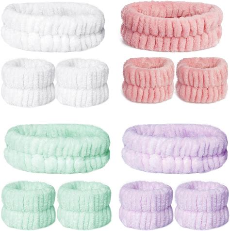 Mifengda Hairband Pieces Soft Microfiber Spa Facial Headband Women