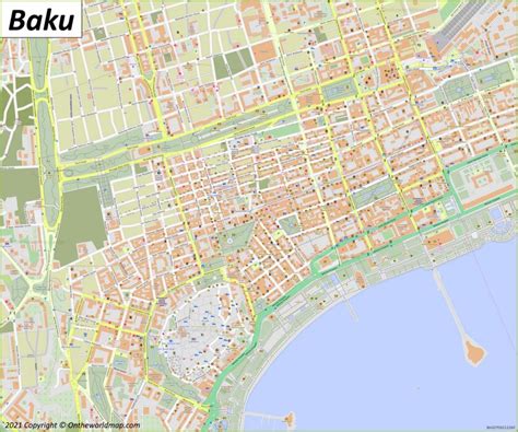 Baku Map | Azerbaijan | Detailed Maps of Baku