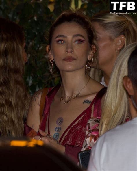 Paris Jackson Flashes Her Nude Tits Wearing A See Through Bra In Weho 34 Photos Thefappening