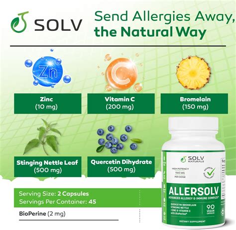 Allersolv Quercetina Con Bromelina Avanzada Para Alergias E