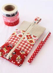 Patchwork Pencil Case AllFreeSewing