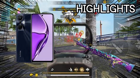 FREE FIRE อดตวเชงตง สเตปนกแขง Infinix HOT 20S YouTube