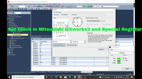 FX5U Clock Special Register And Clock Setting Mitsubishi Melsec YouTube