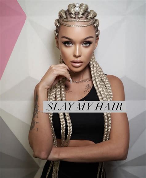 Queen Slay Blonde Jet Set Babe Synthetic Braid Wig Slaylebrity