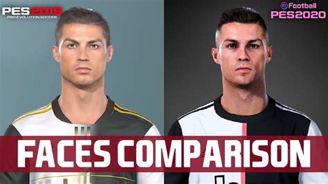 Efootball PES 2020 Vs PES 2019 Juventus Faces Comparison