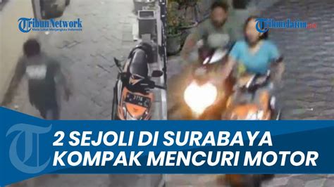 VIRAL 2 Sejoli Di Gubeng Surabaya Kompak Mencuri Motor Aksi Nekat