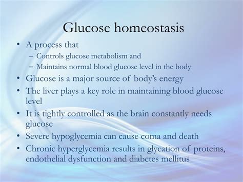 Ppt Glucose Homeostasis Powerpoint Presentation Free Download Id