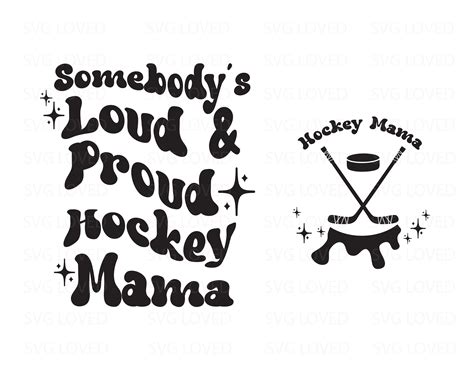 Hockey Player Svg Hockey Mom Svg Sports Mom Svg Mom Shirt Svg Game Day Svg Png Pdf Eps Digital