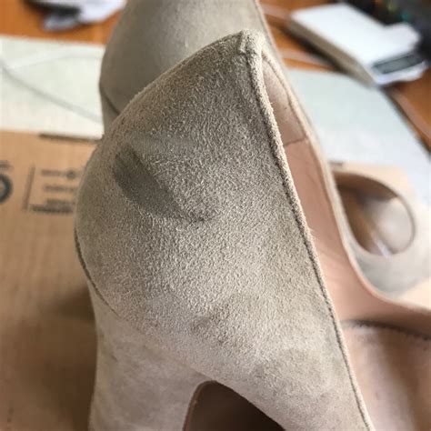 Jean Michel Cazabat Nude Suede Platform Heels Gem