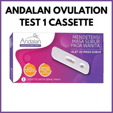 Andalan Ovulation Test Kit Cassette Uji Masa Subur Wanita Akurat