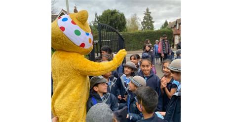 Pudsey Bear Visits Pupils And Staff At Datchet School Photo 2 Of 4