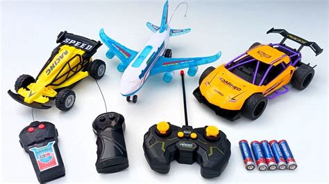 Sports Rc Car And Racing Rc Car And A Airbus Aeroplane Unboxing In