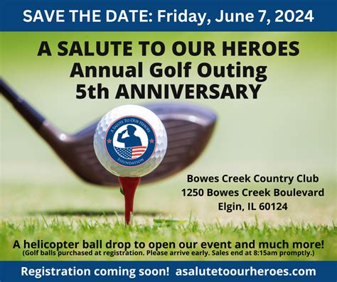 2024 Golf Outing A Salute To Our Heroes