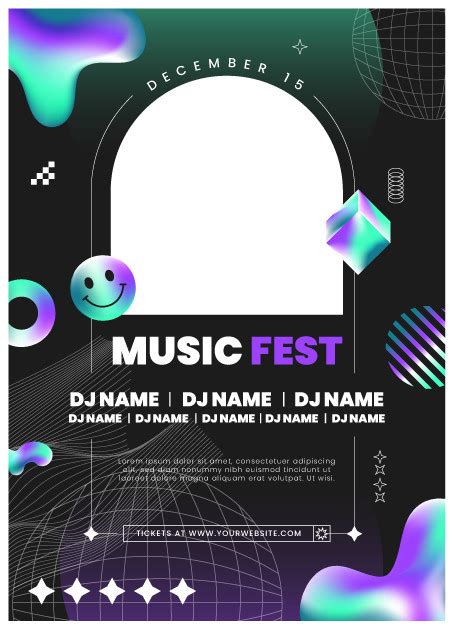 Y2K Music Fest Poster Template | AI Free Download - Pikbest