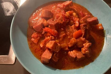 Kasseler Gulasch Mit Paprika Von Kate Chefkoch